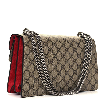 Gucci GG Supreme Monogram Small Dionysus Shoulder Bag Red 3 of 9