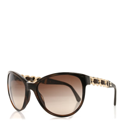 Chanel Acetate CC Chain Sunglasses 5215Q Brown 1 of 7