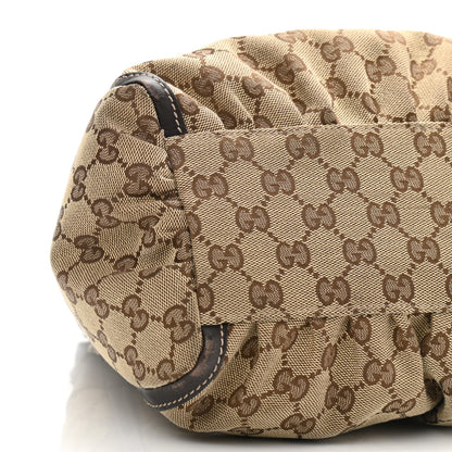 Gucci Monogram Medium D Gold Ring Hobo Dark Brown 9 of 12