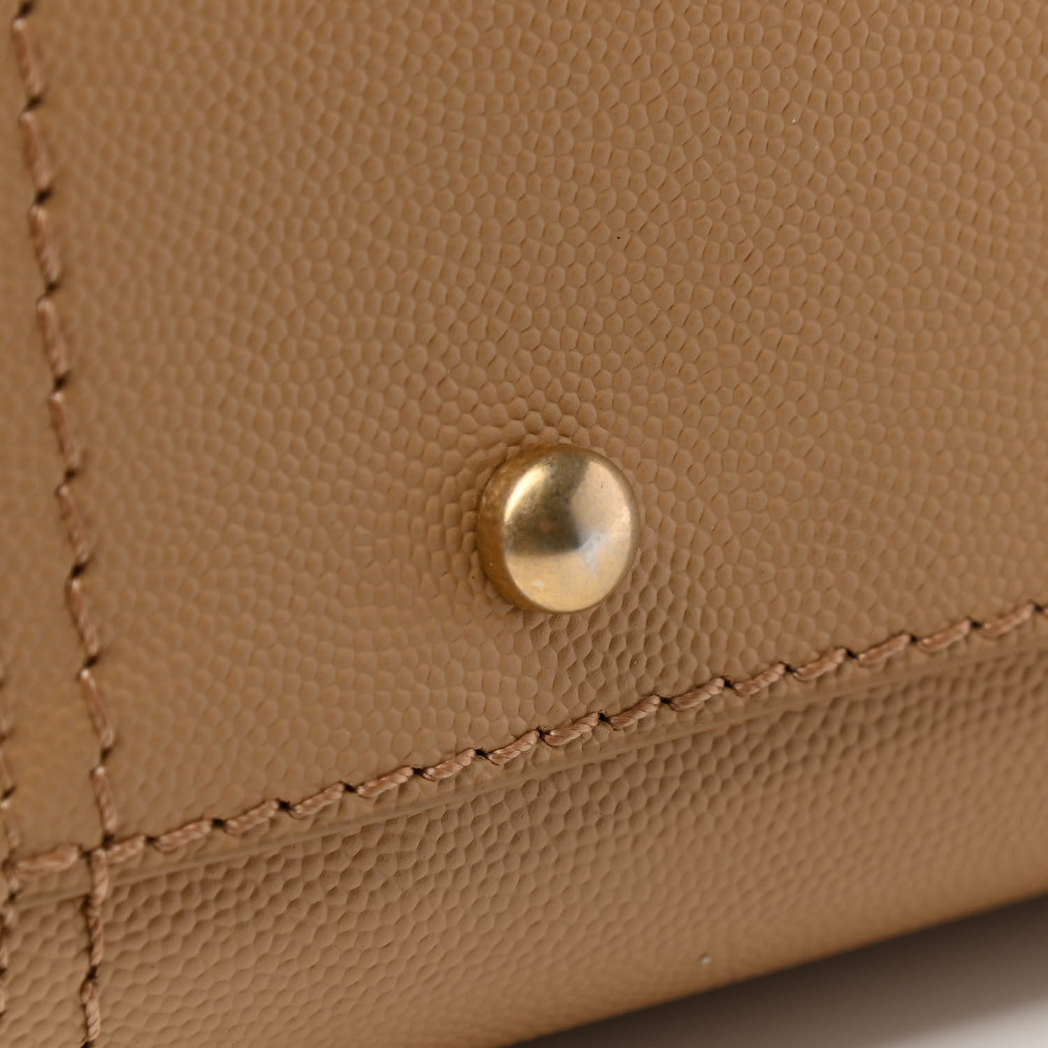 Chanel Caviar Small Studded Deauville Tote Beige 13 of 15
