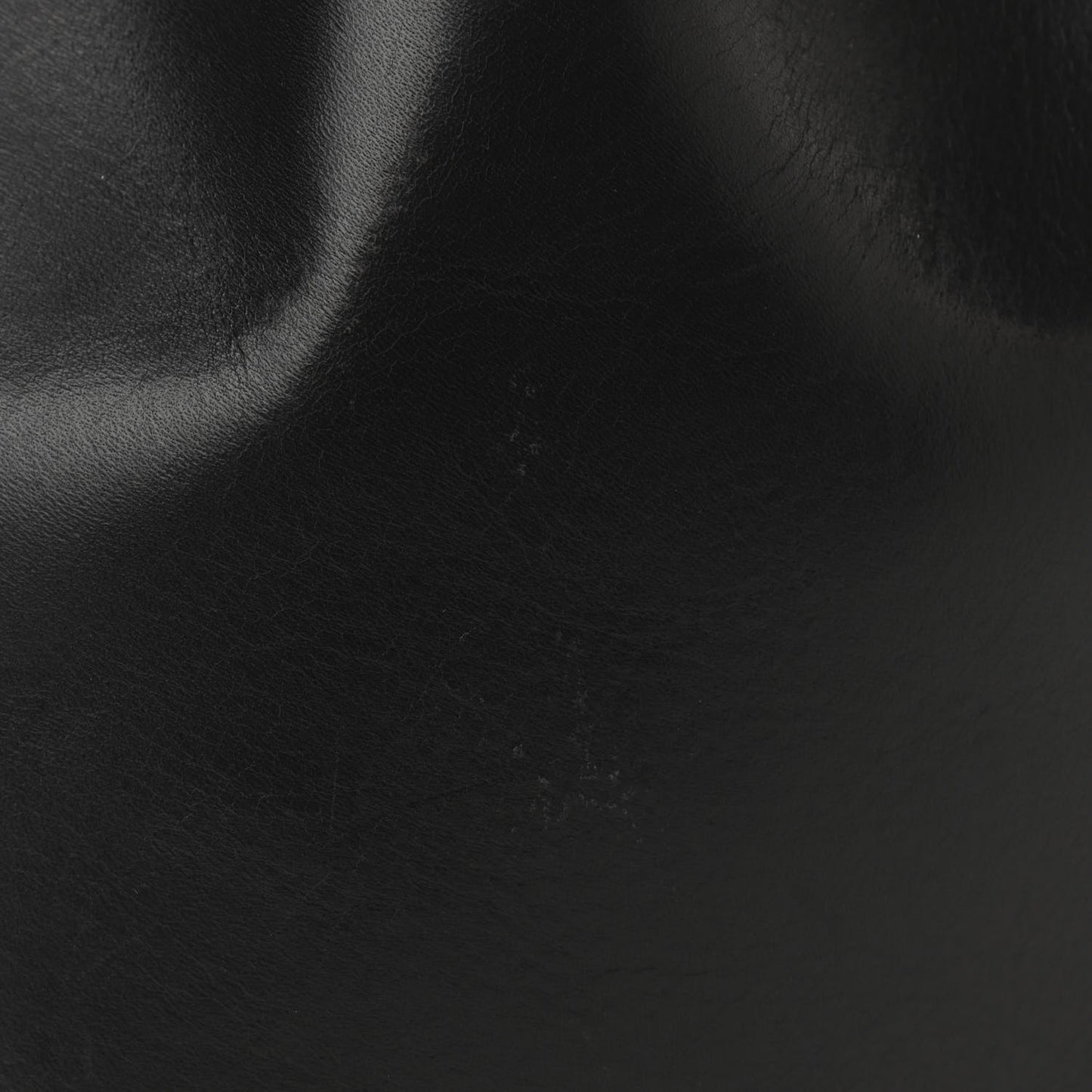 Vegetable Tanned Calfskin Bucket Bag Black Flamma