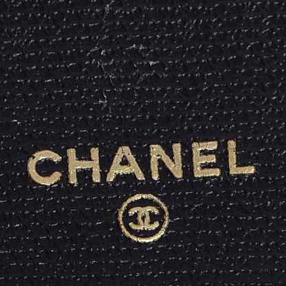 Chanel Grained Calfskin CC Button Wallet Black 6 of 18