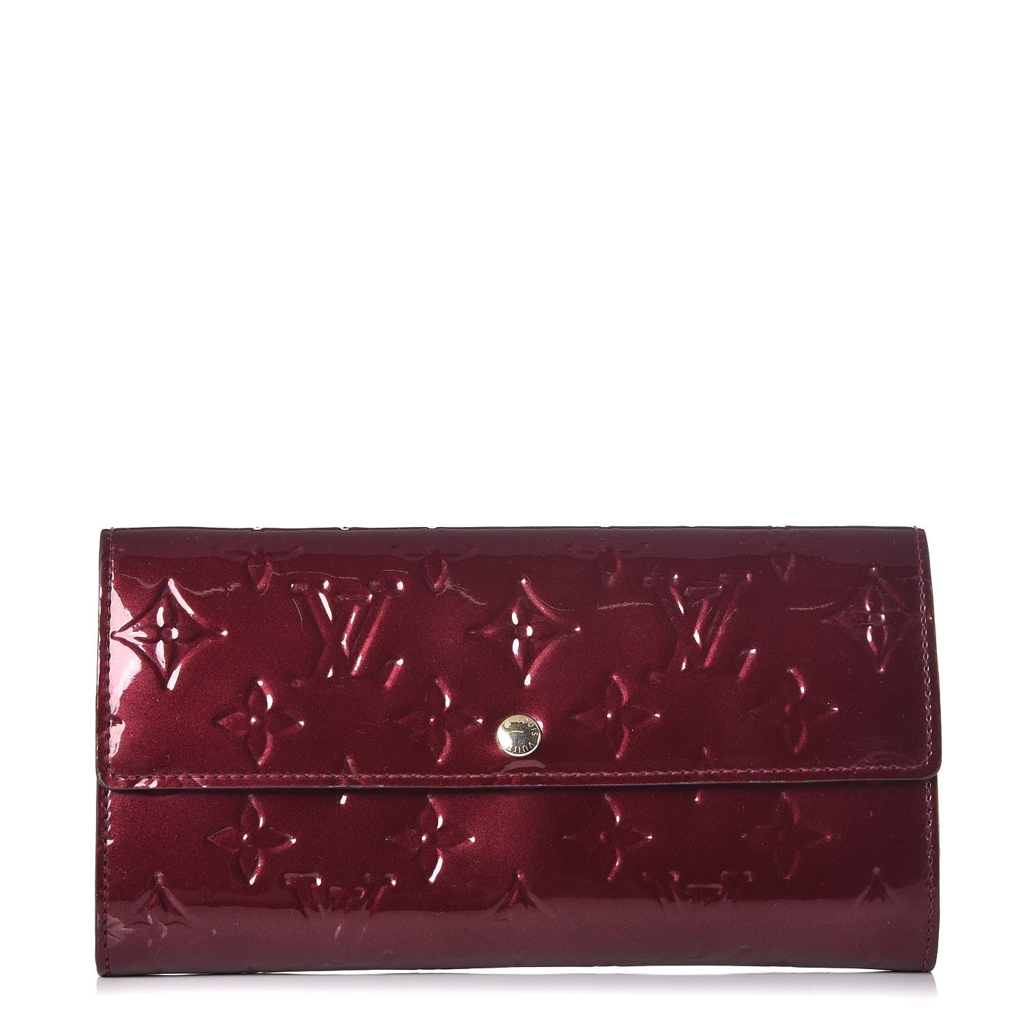 Louis Vuitton Vernis Sarah Wallet Rouge Fauviste 1 of 9