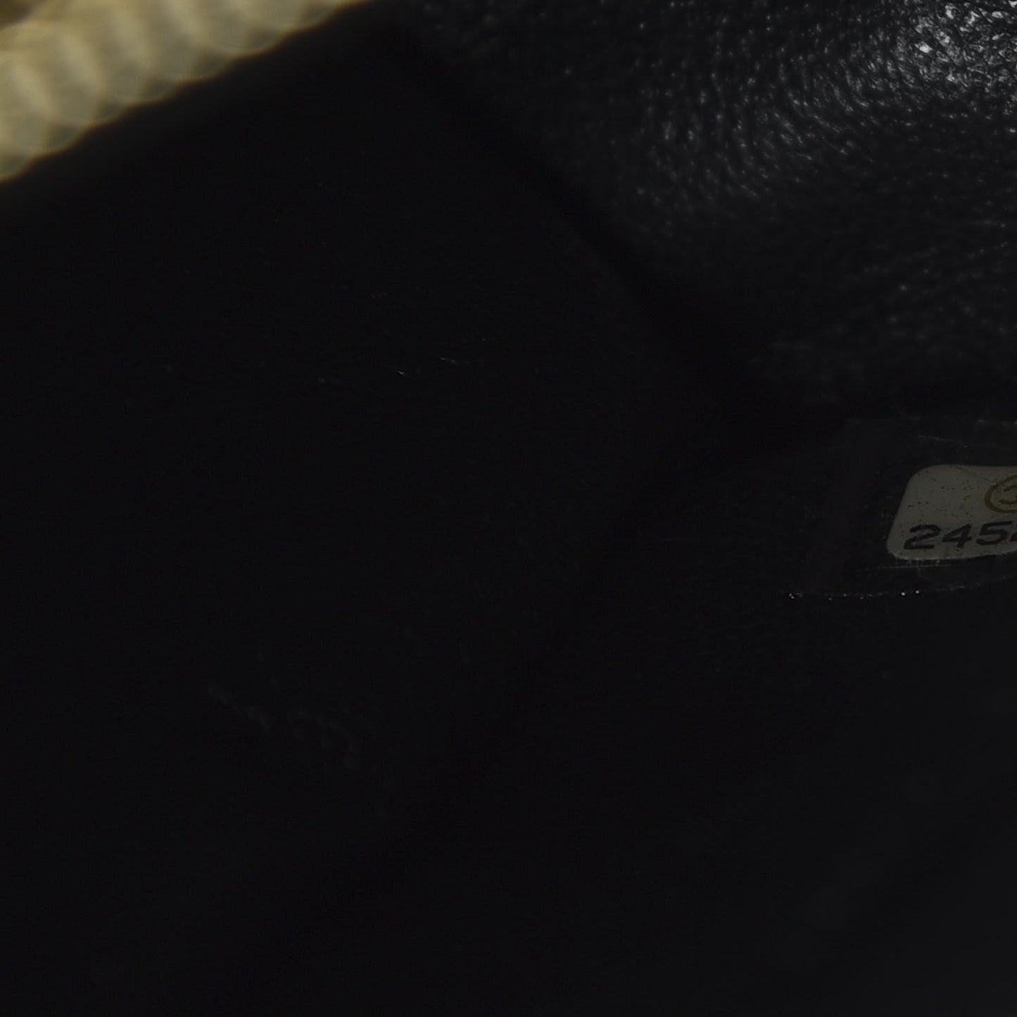 Caviar Lizard Quilted Small Coco Handle Flap Black