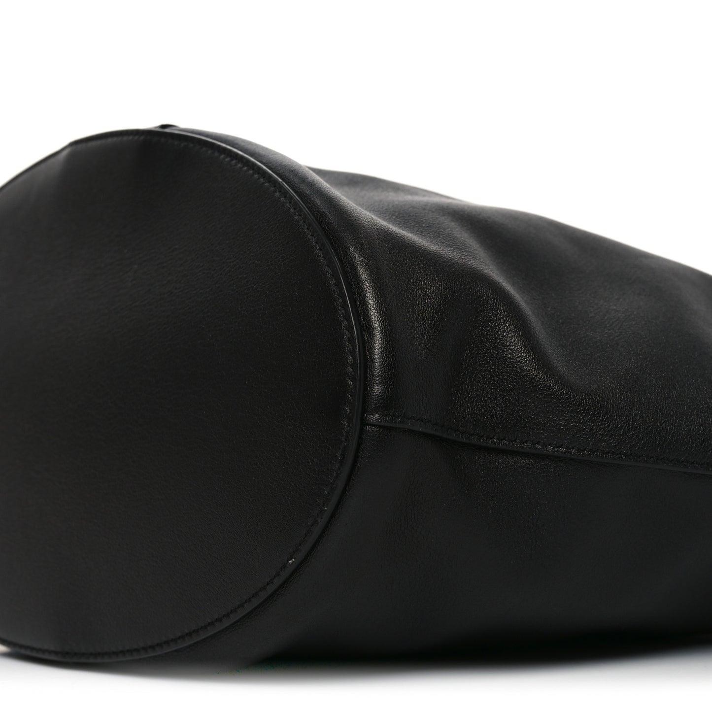 Santorini Lux Calfskin Y Drawstring Tote Black