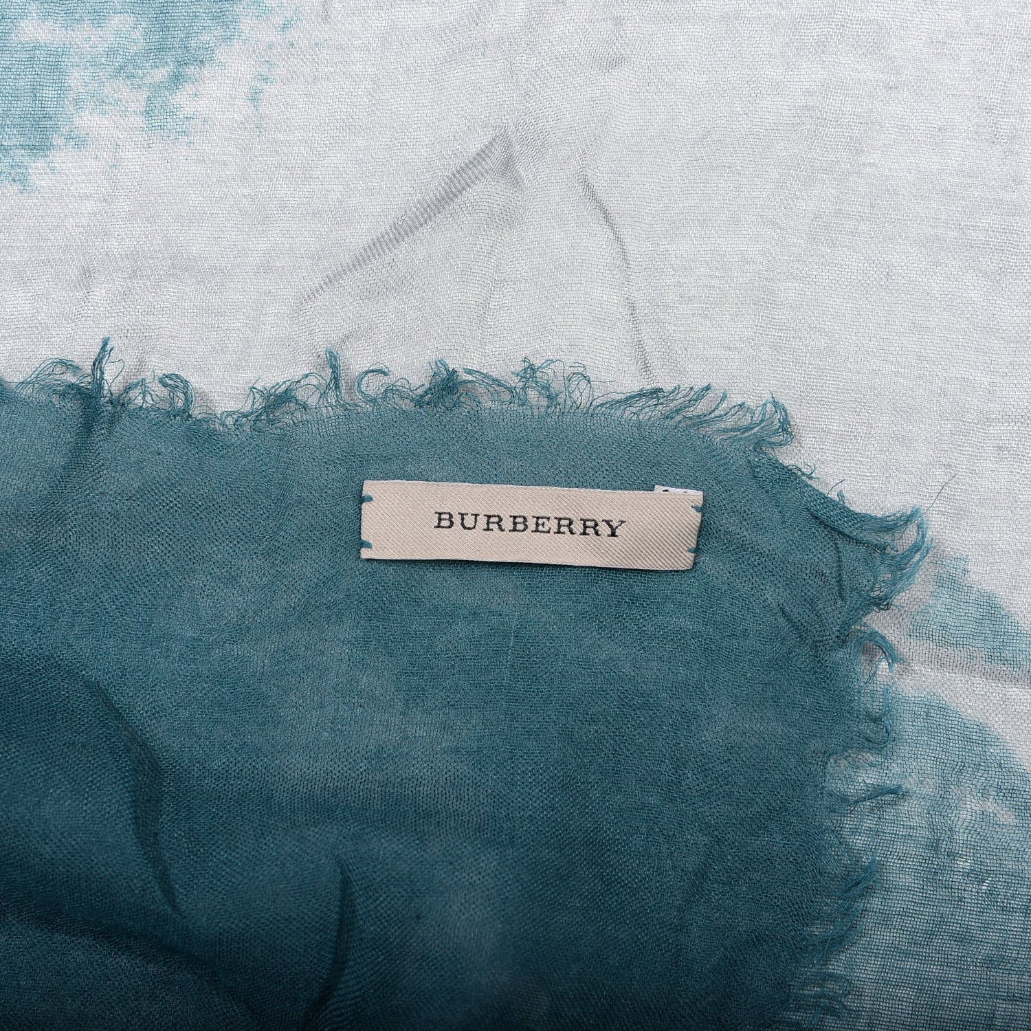 Burberry Silk Modal Logo Print Scarf 4 of 5