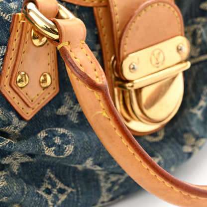 Louis Vuitton Monogram Denim Pleaty Blue 13 of 14