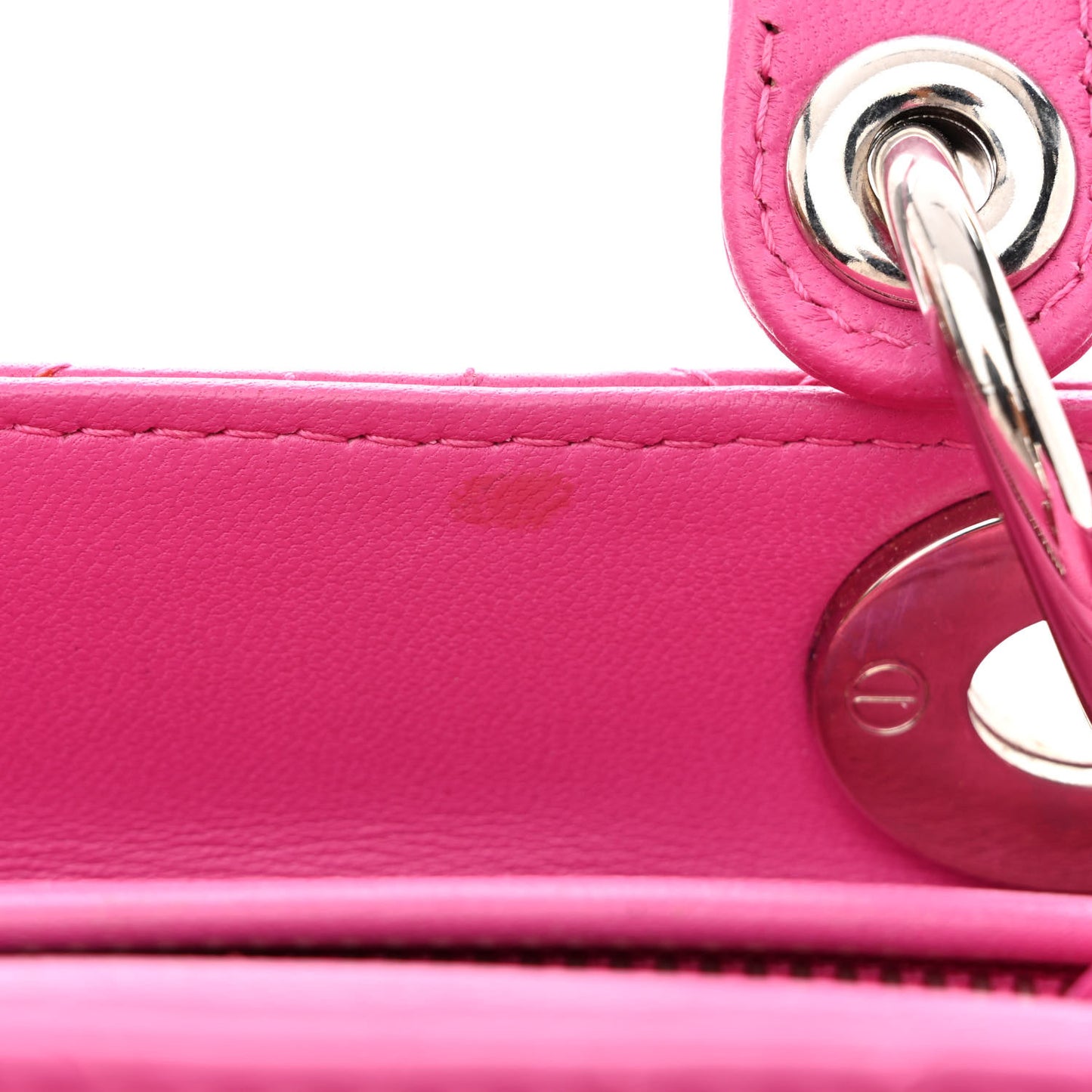 Lambskin Cannage Medium Lady Dior Pink