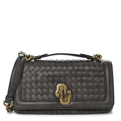 Bottega Veneta Nappa Intrecciato Olimpia Knot Bag Grey 1 of 10