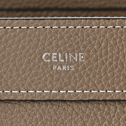 Celine Drummed Calfskin Nano Luggage Souris 4 of 9