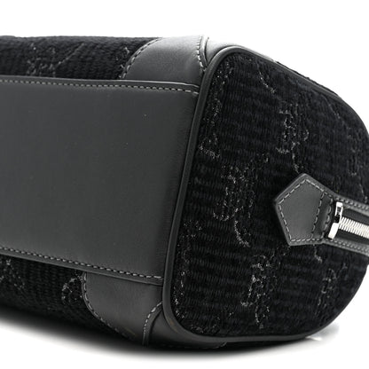 MCM Lauretos Lurex Jacquard Small Ella Boston Bag Black 10 of 10