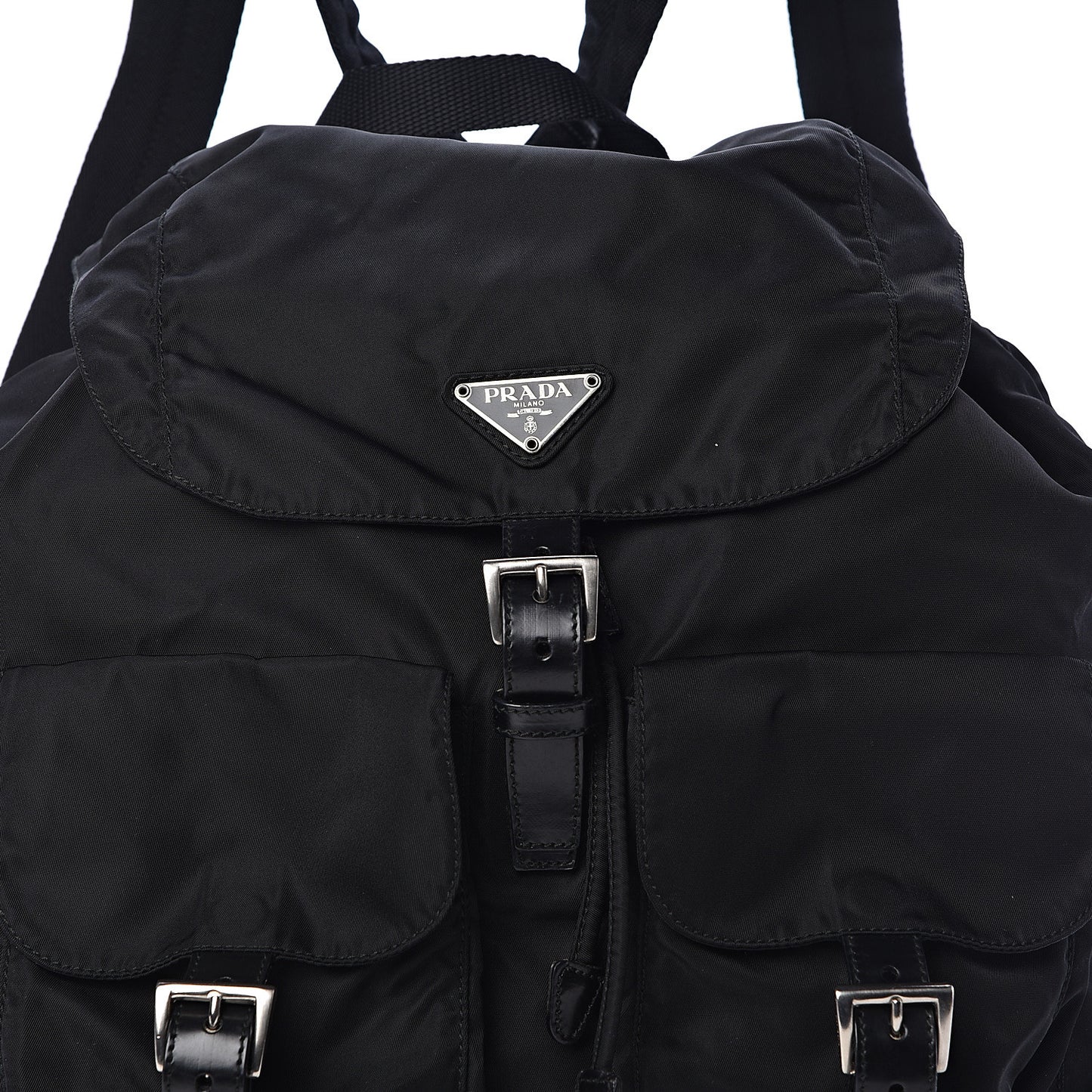 Nylon Vela Medium Backpack Black