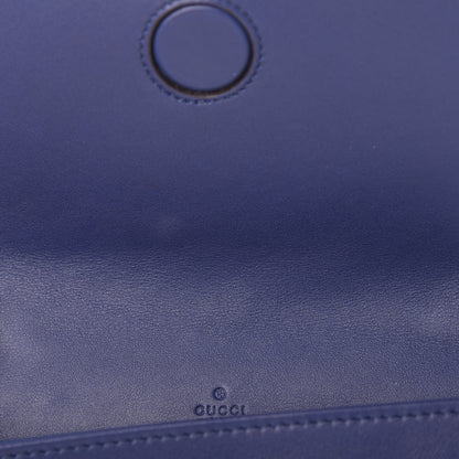 Gucci Velvet Matelasse GG Marmont Mini Bag Cobalt Blue 11 of 12