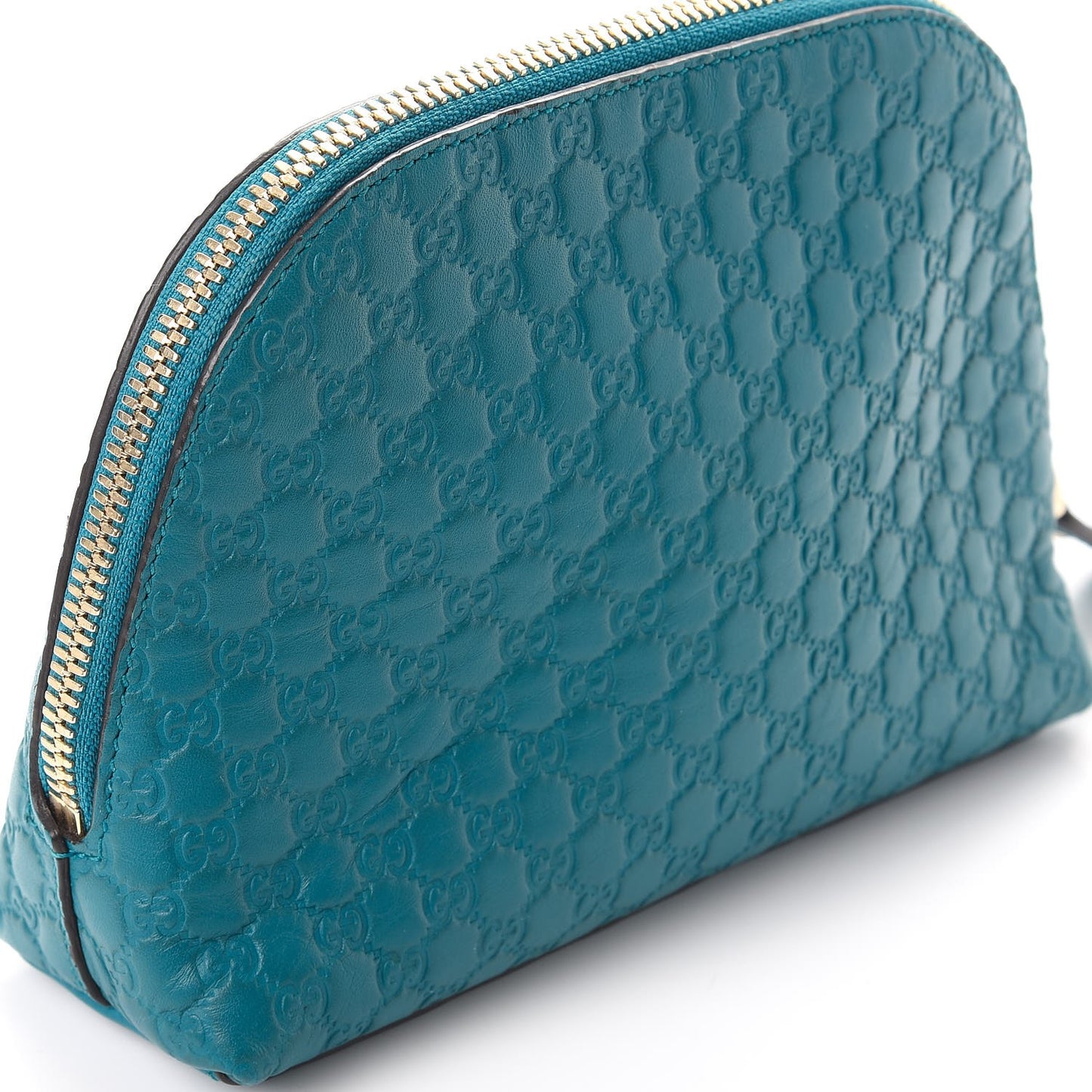 Microguccissima GG Cosmetic Case Deep Cobalt