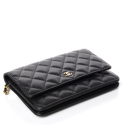 Chanel Caviar Quilted Wallet On Chain WOC Black 4 of 9