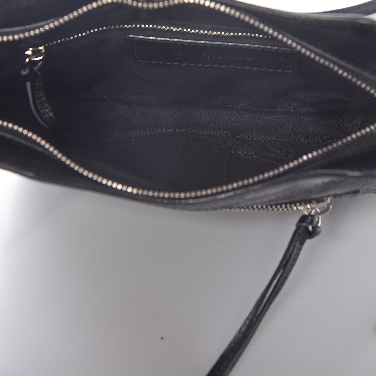 Agneau Classic Silver Hardware Hip Black