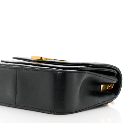 Saint Laurent Lambskin Matelasse Chevron Monogram Small Sulpice Bag Black 12 of 14