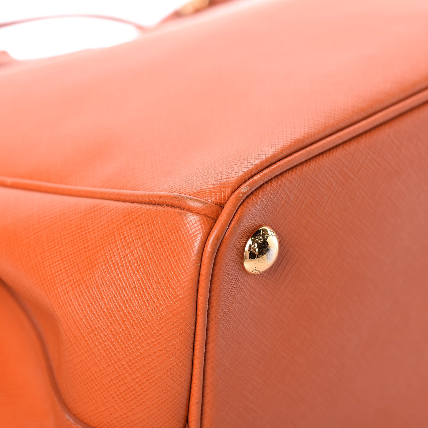 Saffiano Medium Galleria Double Zip Tote Papaya