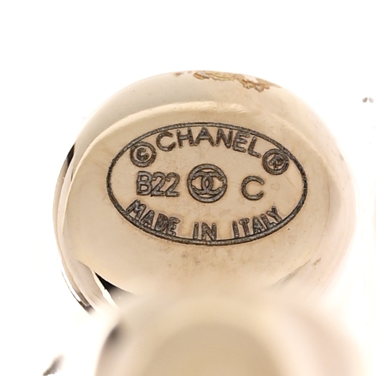 Chanel Metal Large CC Earrings Light Gold 4 of 5