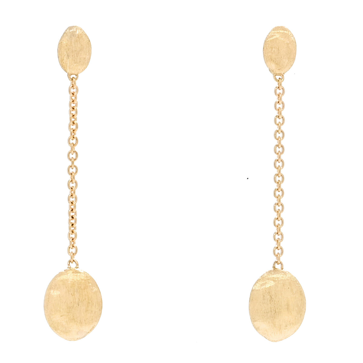18K Yellow Gold Siviglia Single Strand Drop Earrings