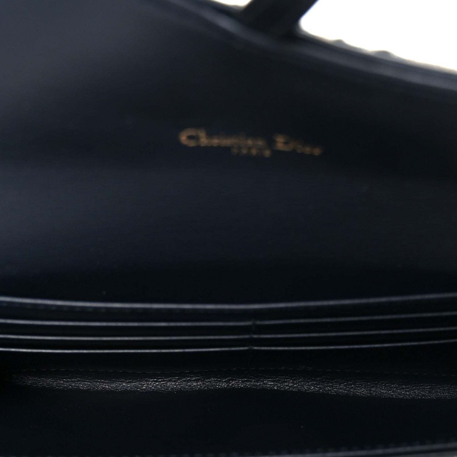 Christian Dior Oblique Saddle Chain Long Wallet Blue 6 of 14