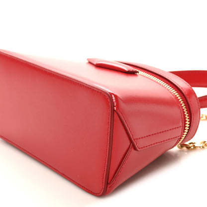 Givenchy Box Calfskin Antigona Vanity Bag With Chain Vermillon 9 of 9
