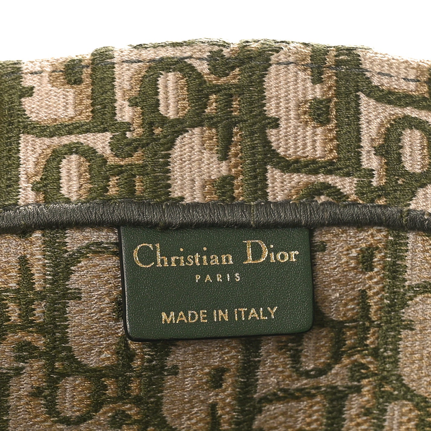 Christian Dior Oblique Large Book Tote Vert Multicolor 6 of 12