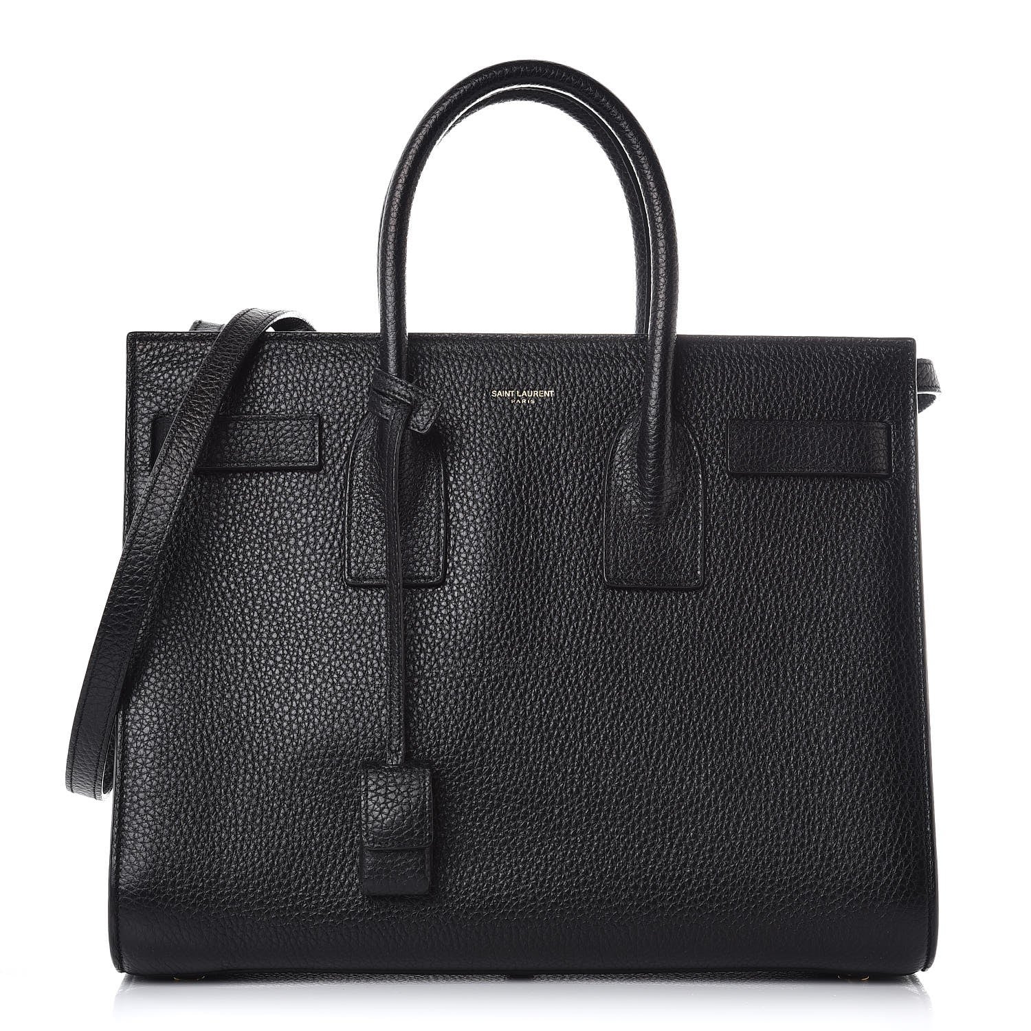 Saint Laurent Grained Calfskin Small Sac De Jour Black 1 of 14