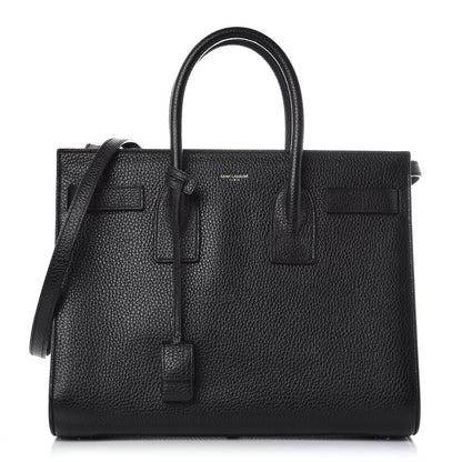 Saint Laurent Grained Calfskin Small Sac De Jour Black 1 of 14