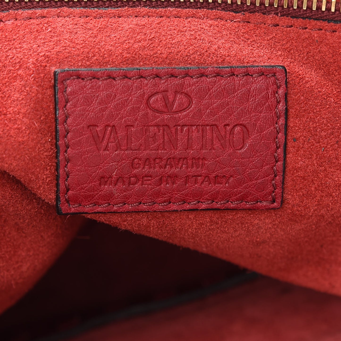 Grained Calfskin C Rockee Scarab Fringe Shoulder Bag Scarlet