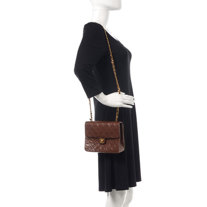 Chanel Lambskin Quilted Mini Square Flap Brown 2 of 17