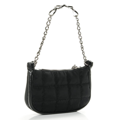 Chanel Nylon Quilted Pochette Black 3 of 7