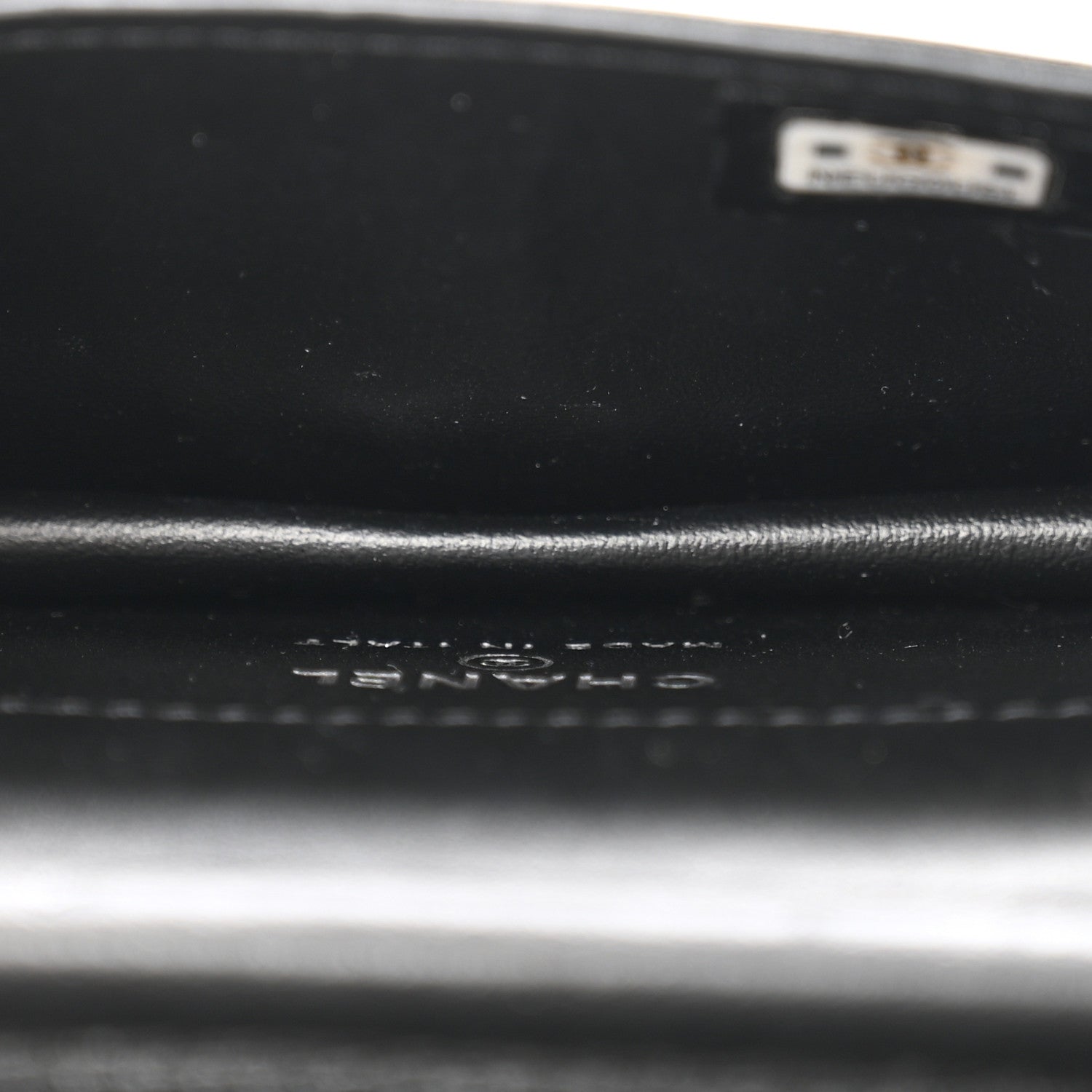 Chanel Lambskin Crystal Quilted Mini Chain Belt Bag Black 5 of 11