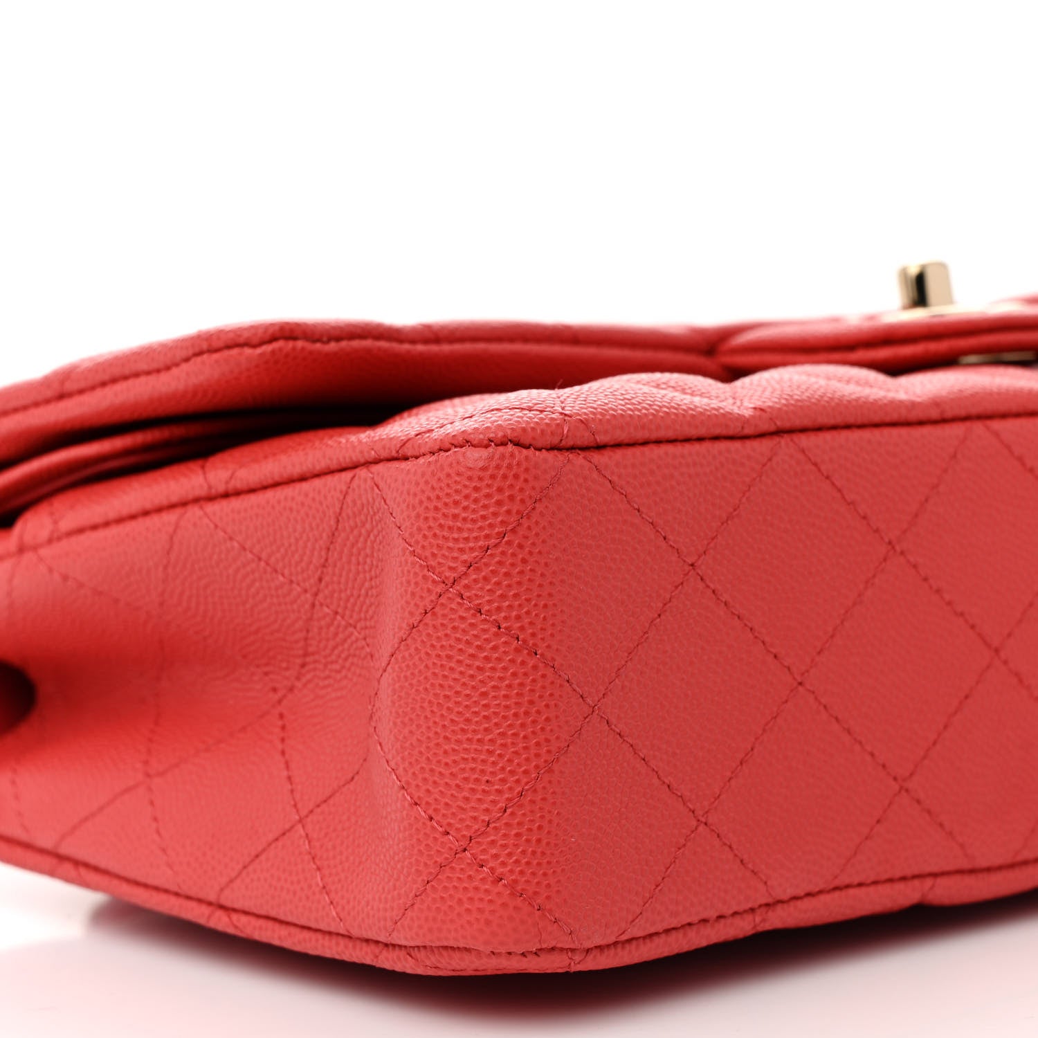 Chanel Caviar Quilted Medium Double Flap Dark Pink 9 of 10