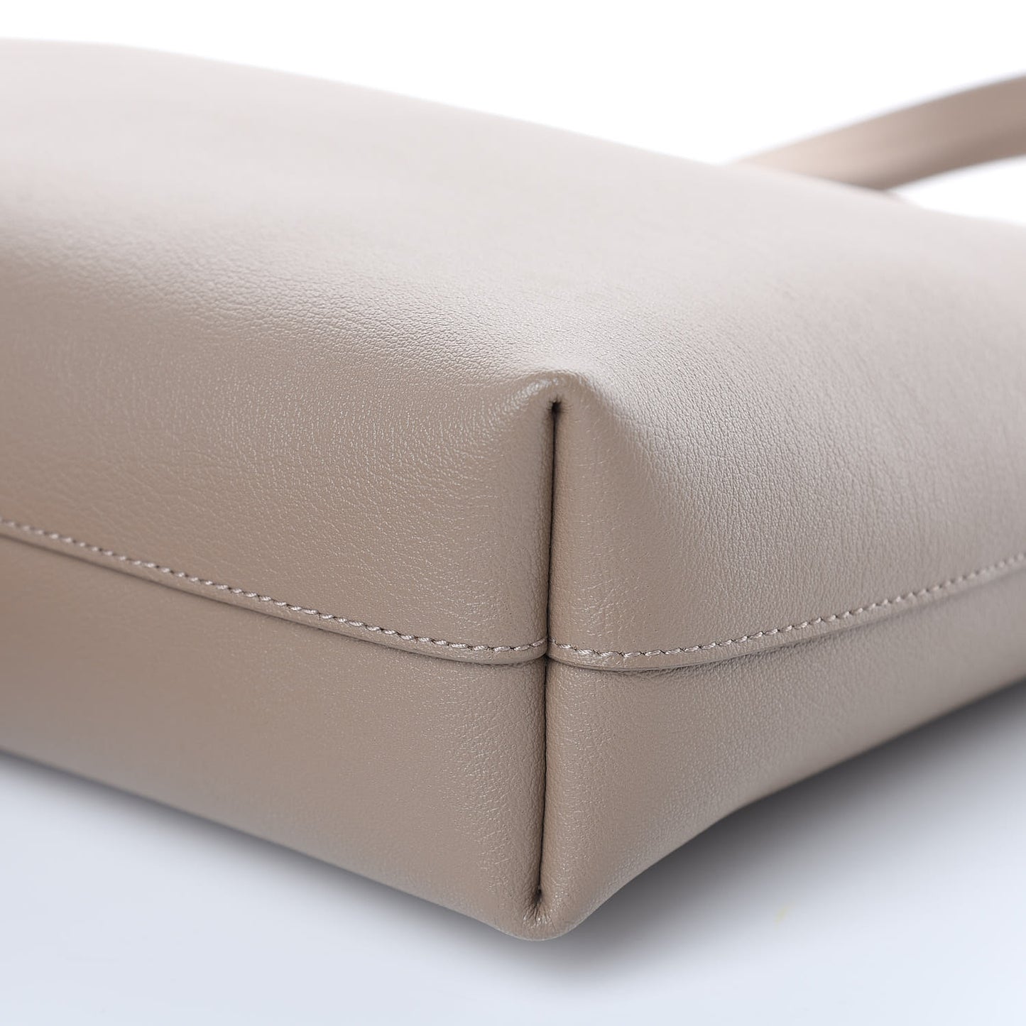 Calfskin Toy Shopping Tote Dark Beige