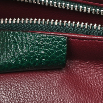 Gucci Grainy Calfskin Small Zumi Top Handle Bag Vintage Green 7 of 11