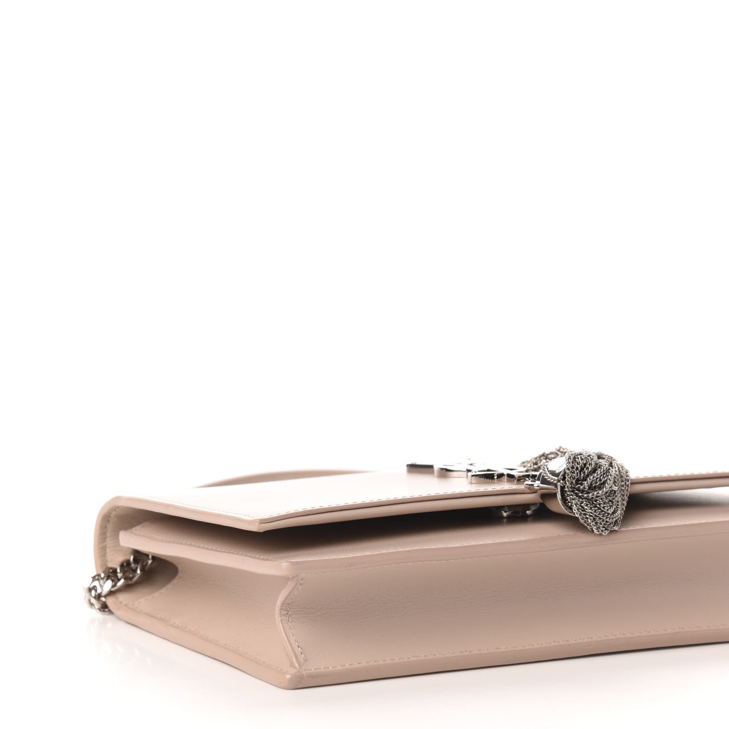 Saint Laurent Smooth Calfskin Classic Monogram Kate Tassel Chain Wallet Marble Pink 7 of 10
