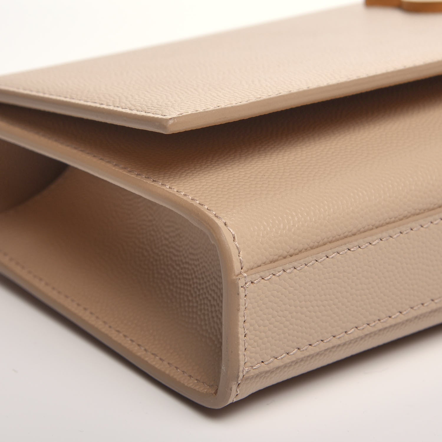 Saint Laurent Grain De Poudre Classic Monogram Cassandre Clutch Nude 6 of 10