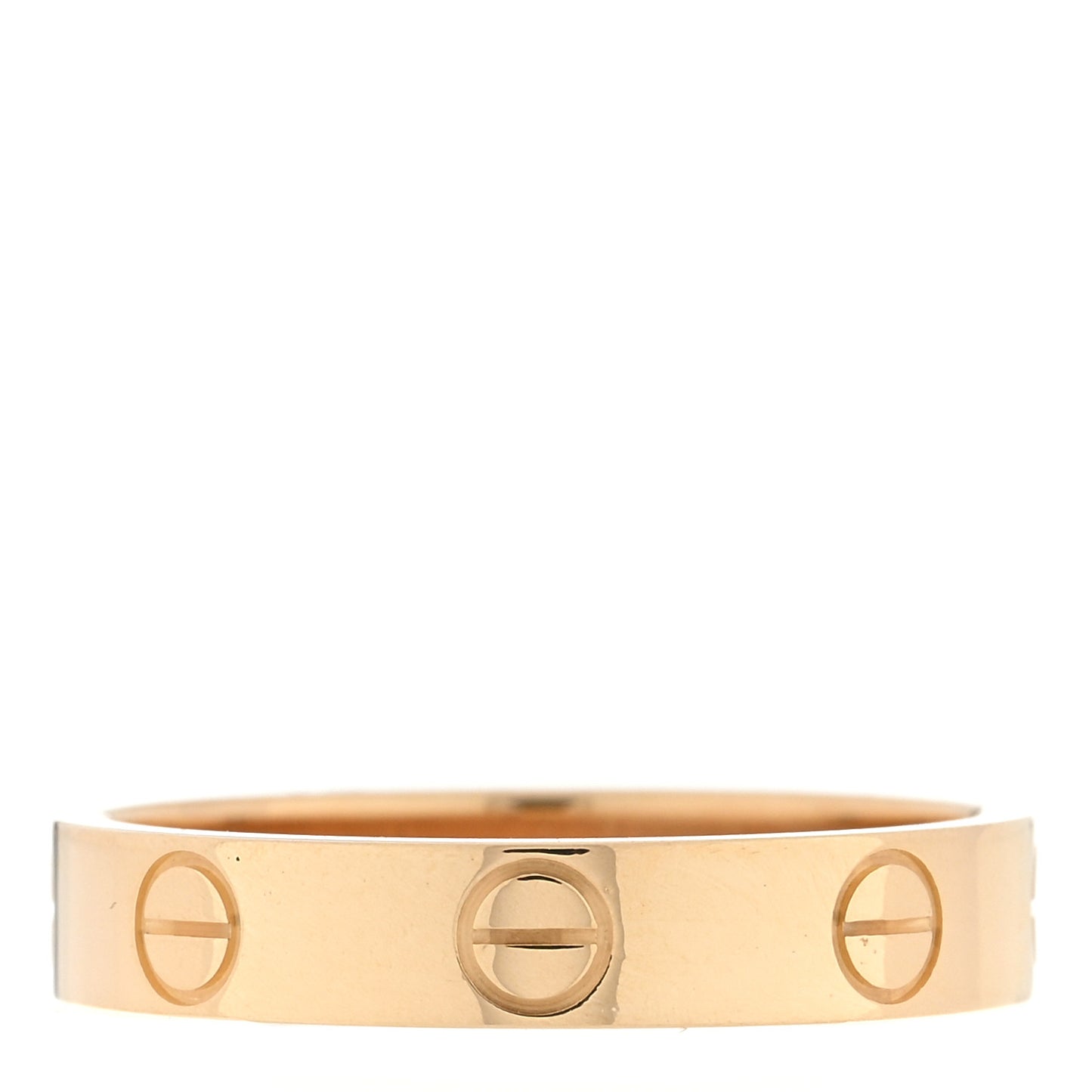 18K Yellow Gold 3.5mm LOVE Wedding Band Ring 51 5.75