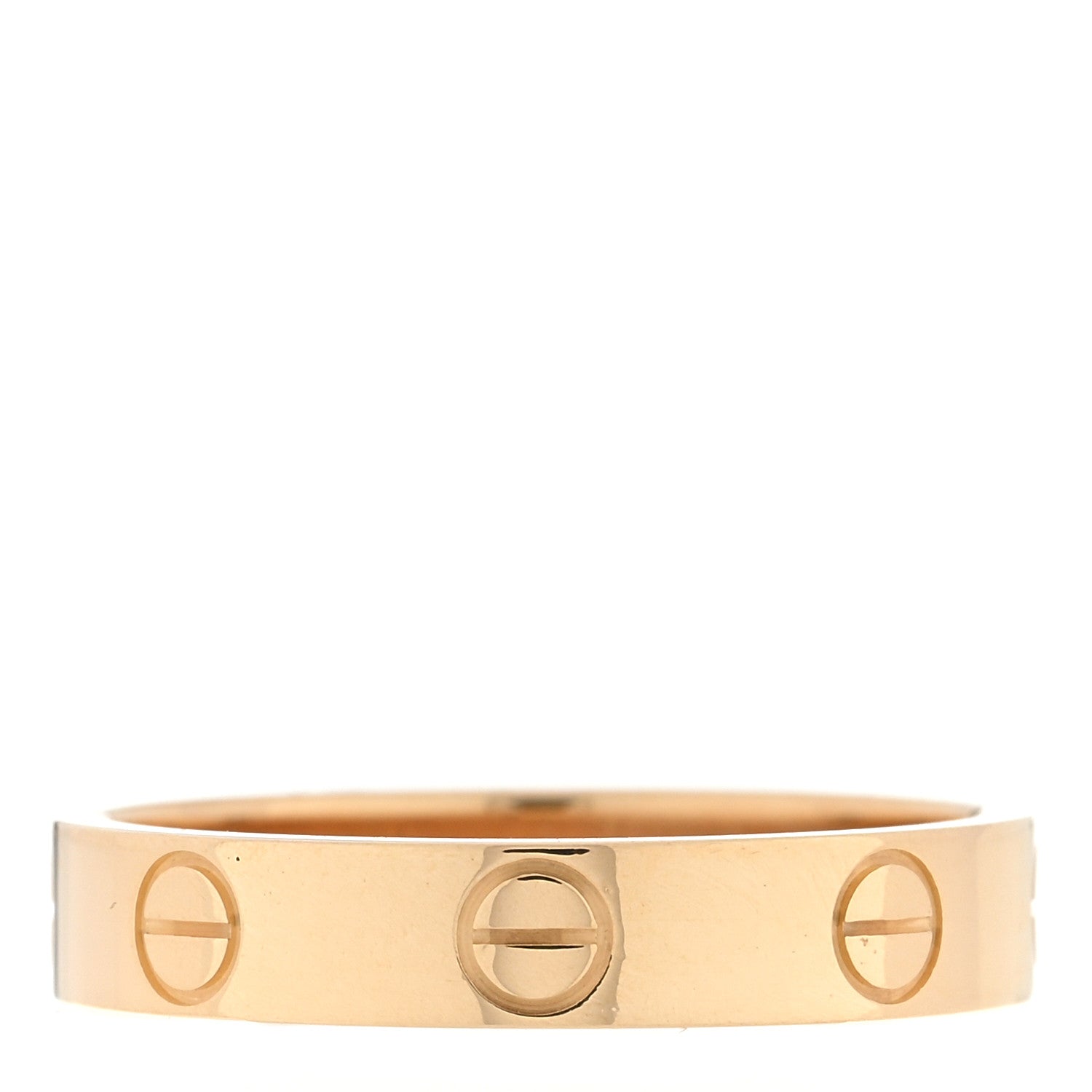 Cartier 18K Yellow Gold 3.5mm LOVE Wedding Band Ring 51 5.75 3 of 4