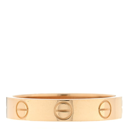 Cartier 18K Yellow Gold 3.5mm LOVE Wedding Band Ring 51 5.75 3 of 4