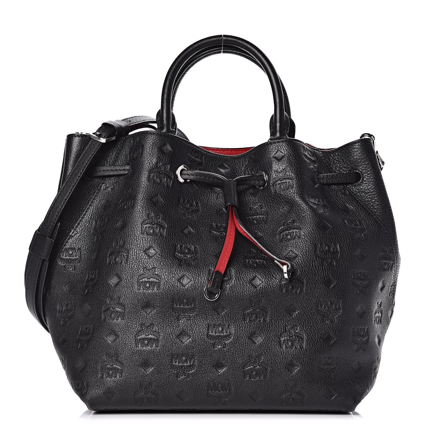 MCM Calfskin Ottomar Klara Bucket Black 1 of 14
