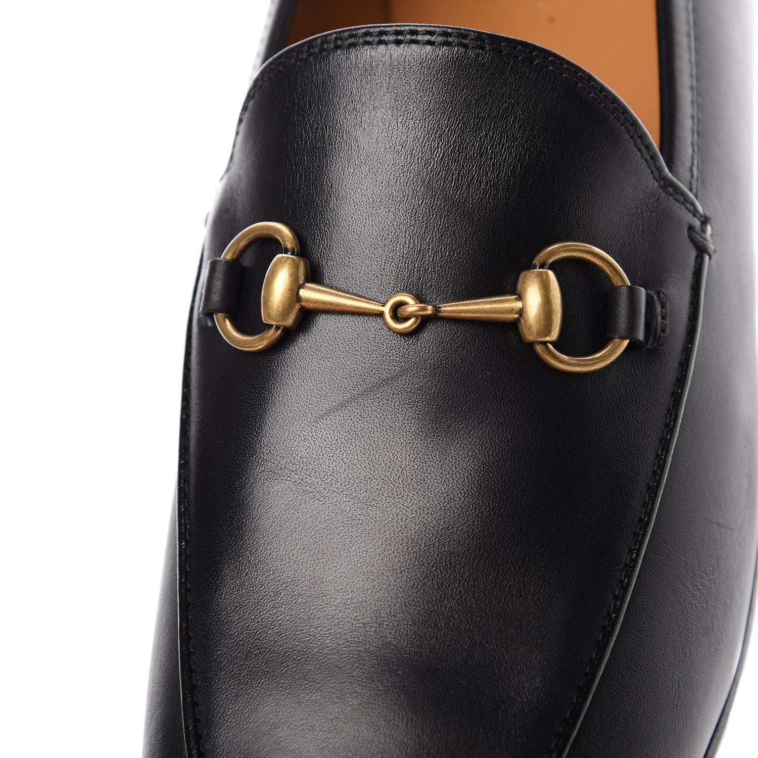 Gucci Calfskin Womens Jordaan Loafers 39.5 Black 9 of 12