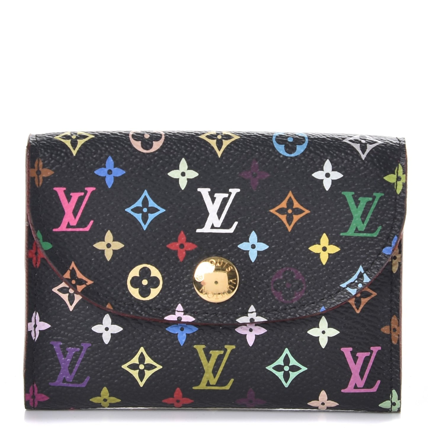 Monogram Multicolor Business Card Holder Black Grenade