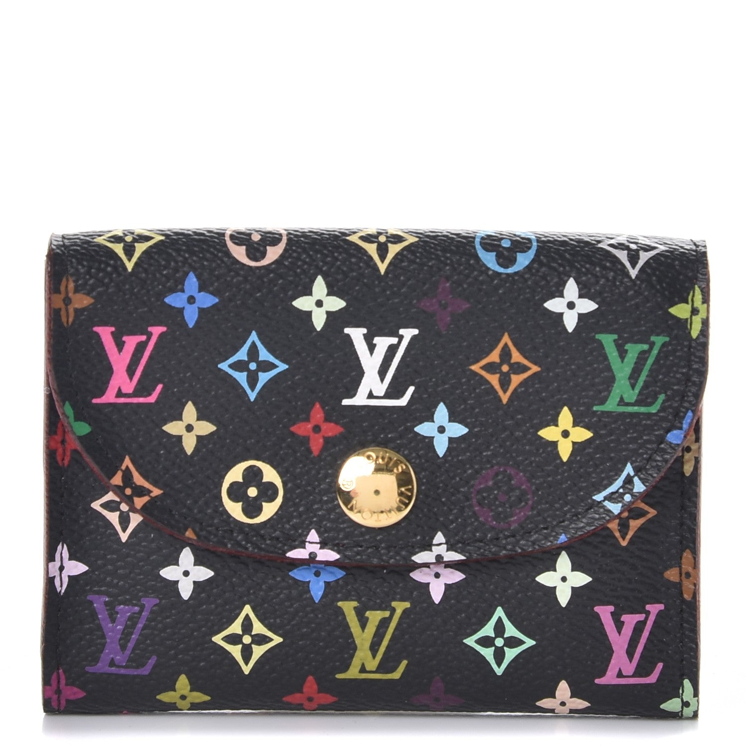 Louis Vuitton Monogram Multicolor Business Card Holder Black Grenade 1 of 8