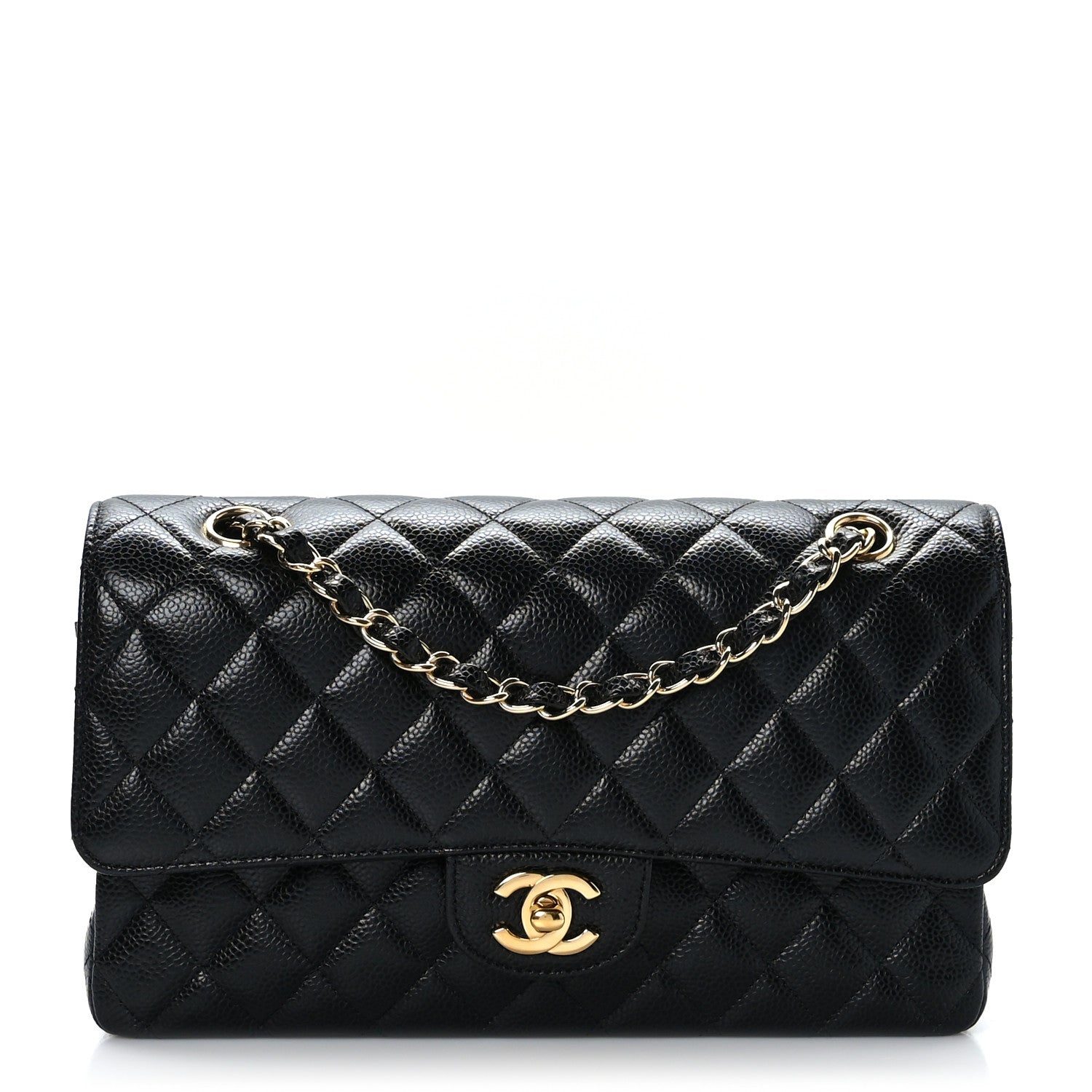 Chanel Caviar Quilted Medium Double Flap Black 1 of 9