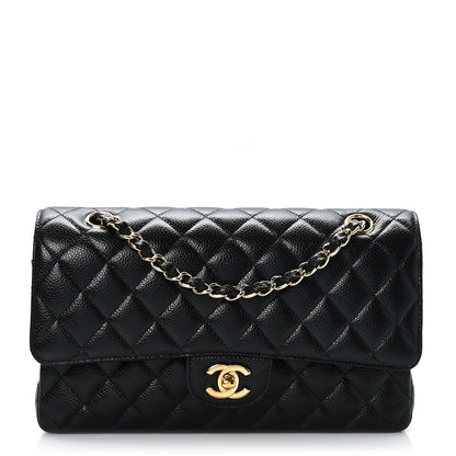 Chanel Caviar Quilted Medium Double Flap Black 1 of 9