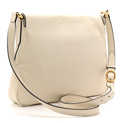 Gucci New Sakai Calfskin Lux Medium Dahlia Messenger Shoulder Bag Mystic White 3 of 11