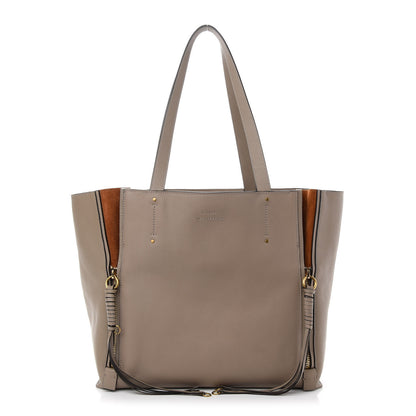 Chloe Smooth Calfskin Medium Milo Shopping Tote Motty Grey 1 of 8