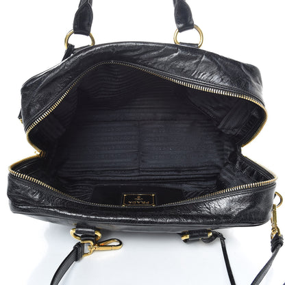 Prada Vitello Shine Bauletto Black 6 of 14